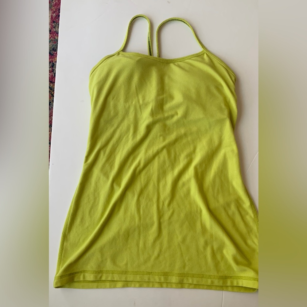 Lululemon Yellow Y Tank Size 6